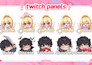 create awesome twitch panel in vtuber chibi style for you